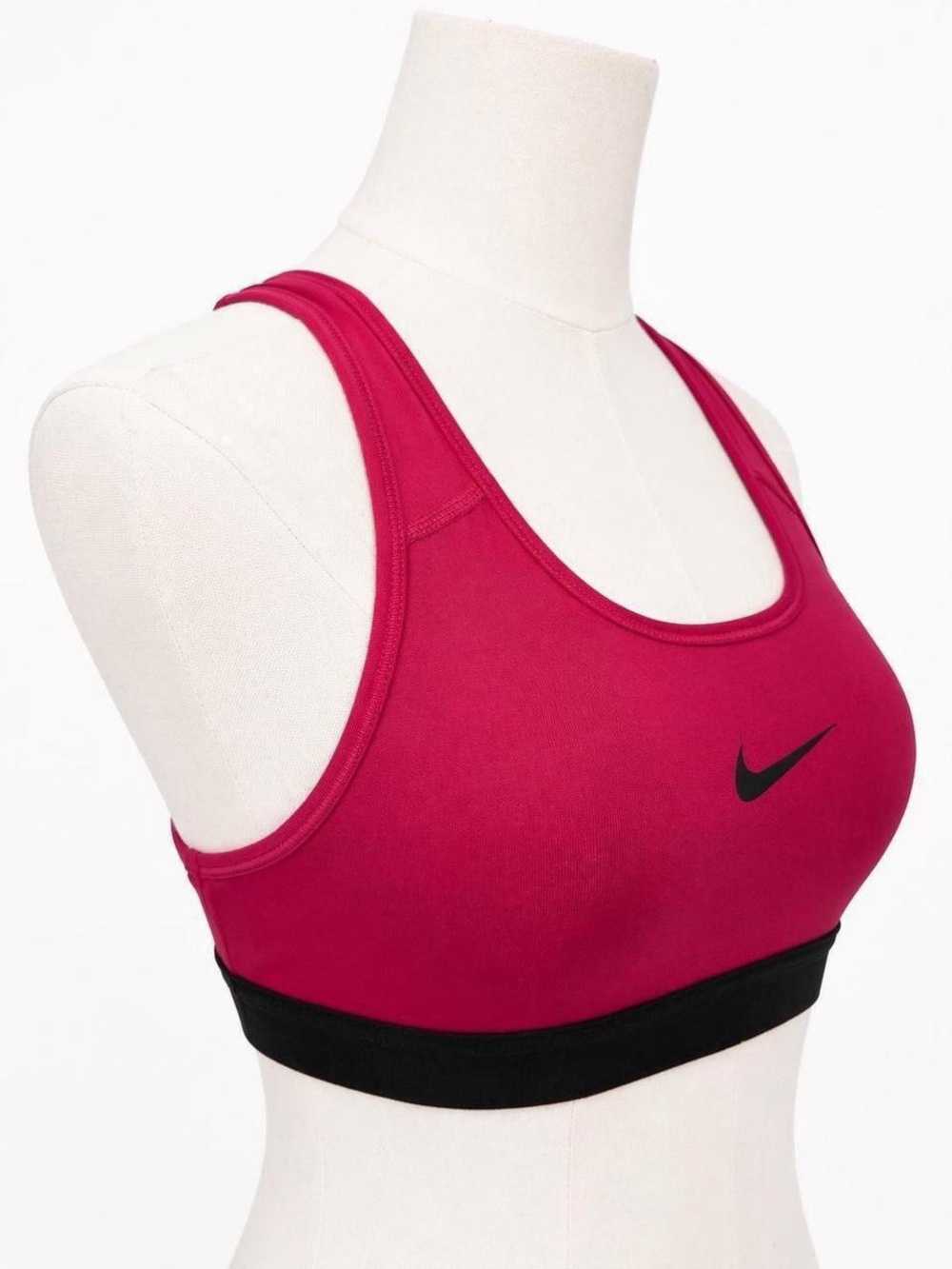 Nike Dri-FIT Pink Sports Bra with Black Band - Picture 3 of 5